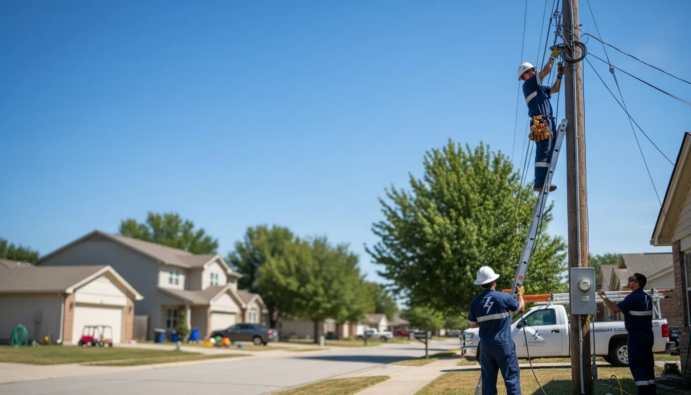 Residential electrician providing installation services in Glasford, IL